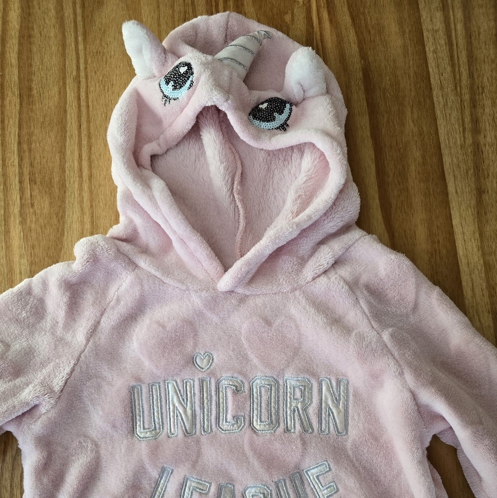 H&M Hooded Unicorn Sweatshirt for girls (Size 6 -8 years)